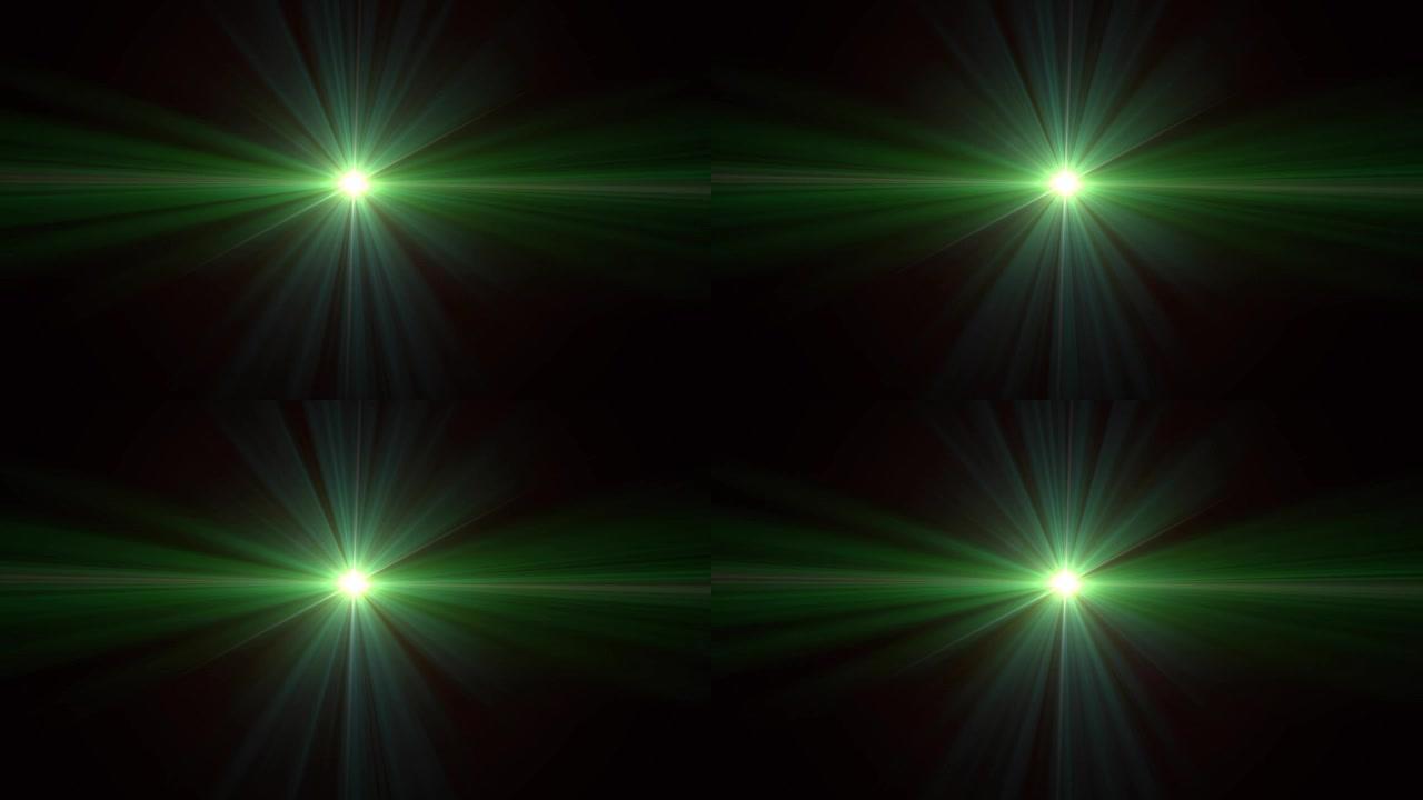 不明飞行物绿色透镜闪光效果