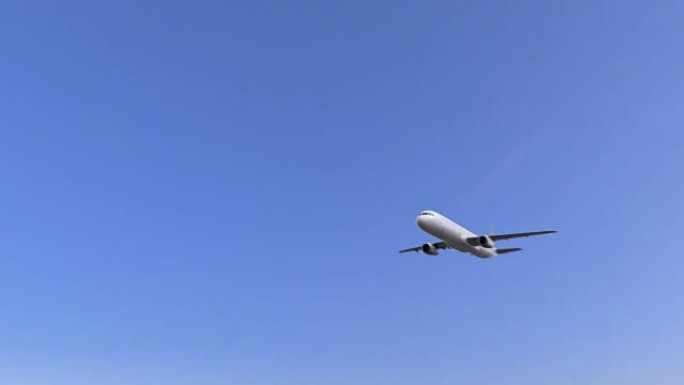 双引擎商用飞机抵达亚的斯亚贝巴机场。前往埃塞俄比亚概念性全高清动画
