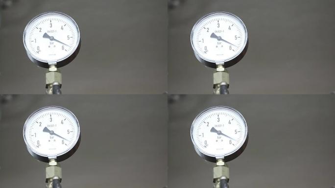 测量过程中的气压计