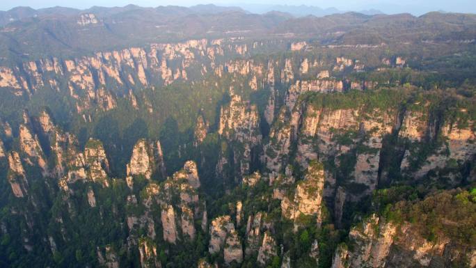 张家界国家森林公园天子山景区航飞视频