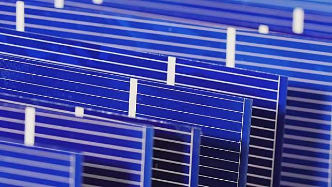 太阳能电池板电池组件，详细视图