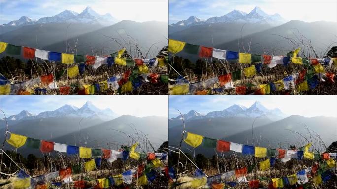 尼泊尔潘山的景色