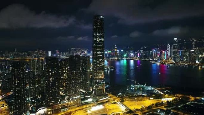 香港九龙地区夜空系列