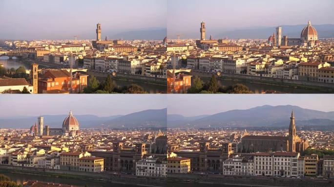 从观点看日出时间的佛罗伦萨