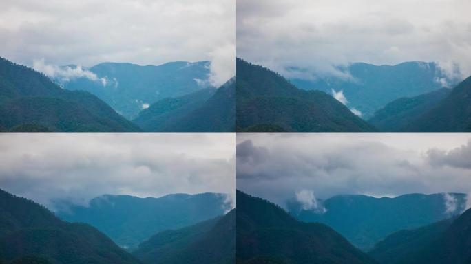 泰国湄宏顺的延时云和山景