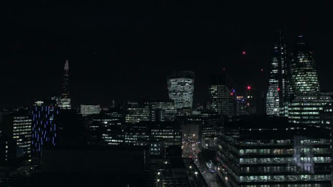 伦敦市时间流逝-夜晚