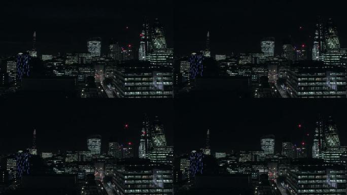 伦敦市时间流逝-夜晚