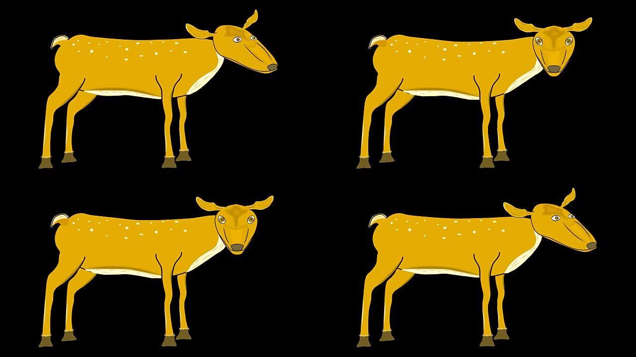 驯鹿/鹿-小鹿-透明/阿尔法