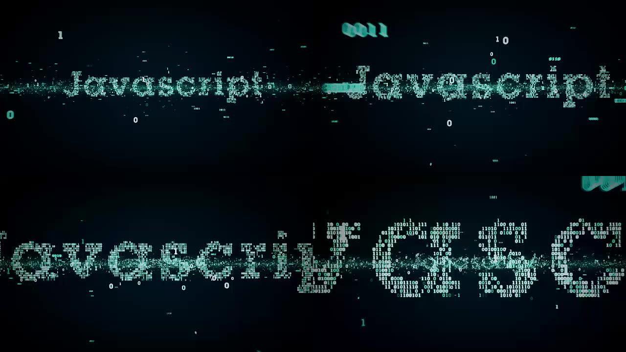 二进制关键词Javascript蓝色