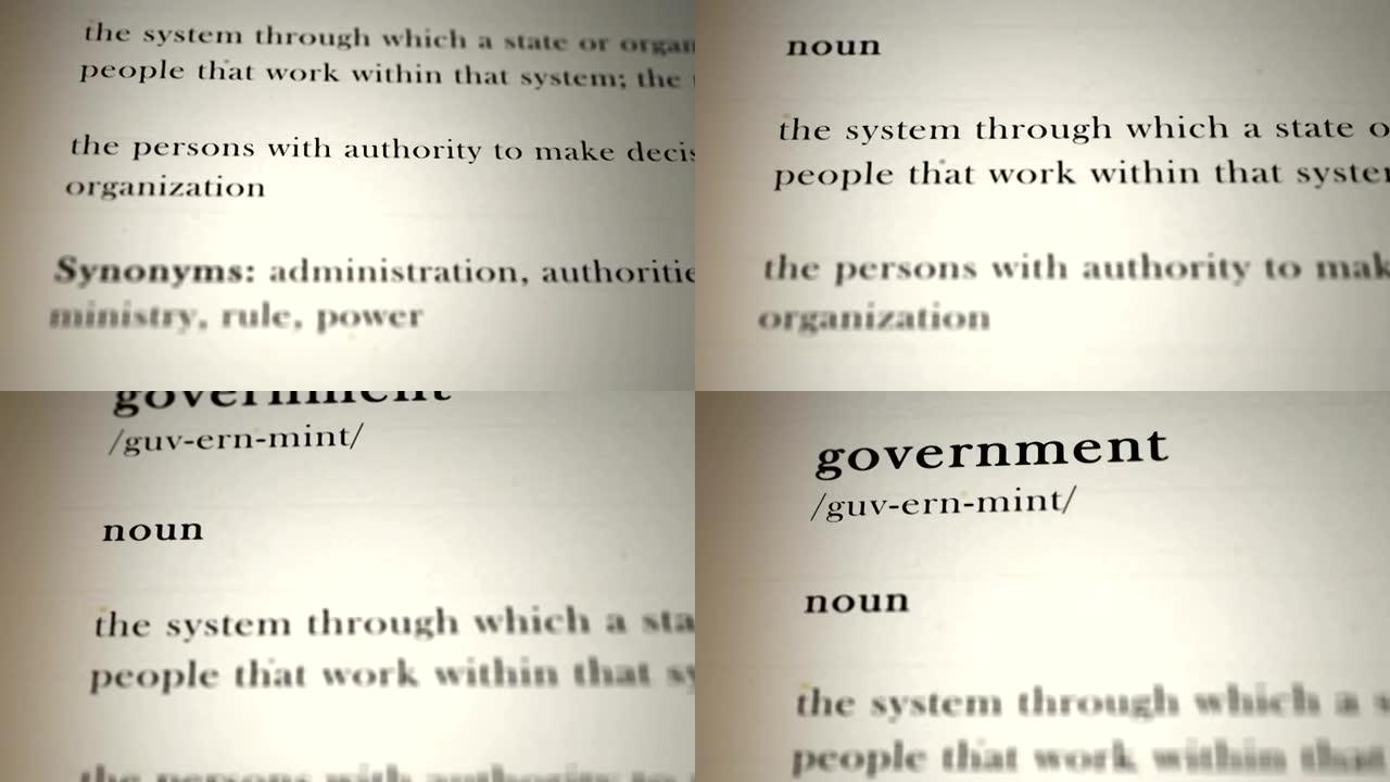 政府的定义