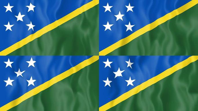 所罗门群岛的动画旗帜