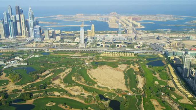 迪拜阿联酋高尔夫俱乐部鸟瞰图
