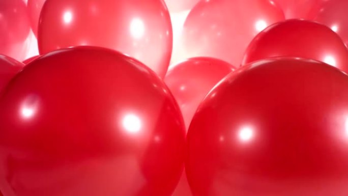 生动的红色气球运动背景