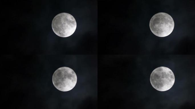 近地点，超级月亮，满月有云