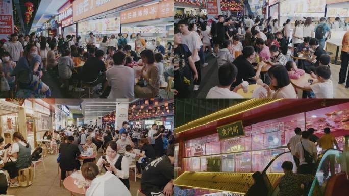 五一的深圳东门步行街热闹4K