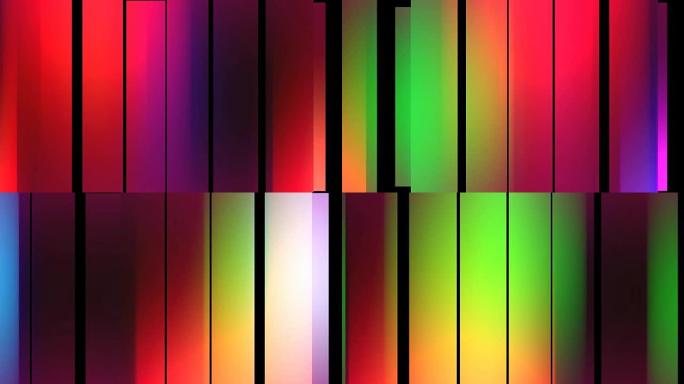 抽象柔和彩虹色移动块背景 \ 新质量通用运动动态动画多彩欢乐舞蹈音乐视频素材