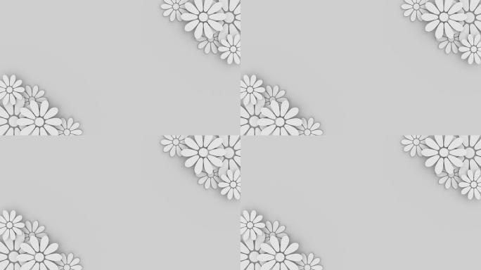 婚礼花卉背景，带文字位置
