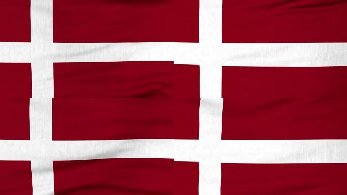 飘扬的丹麦国旗