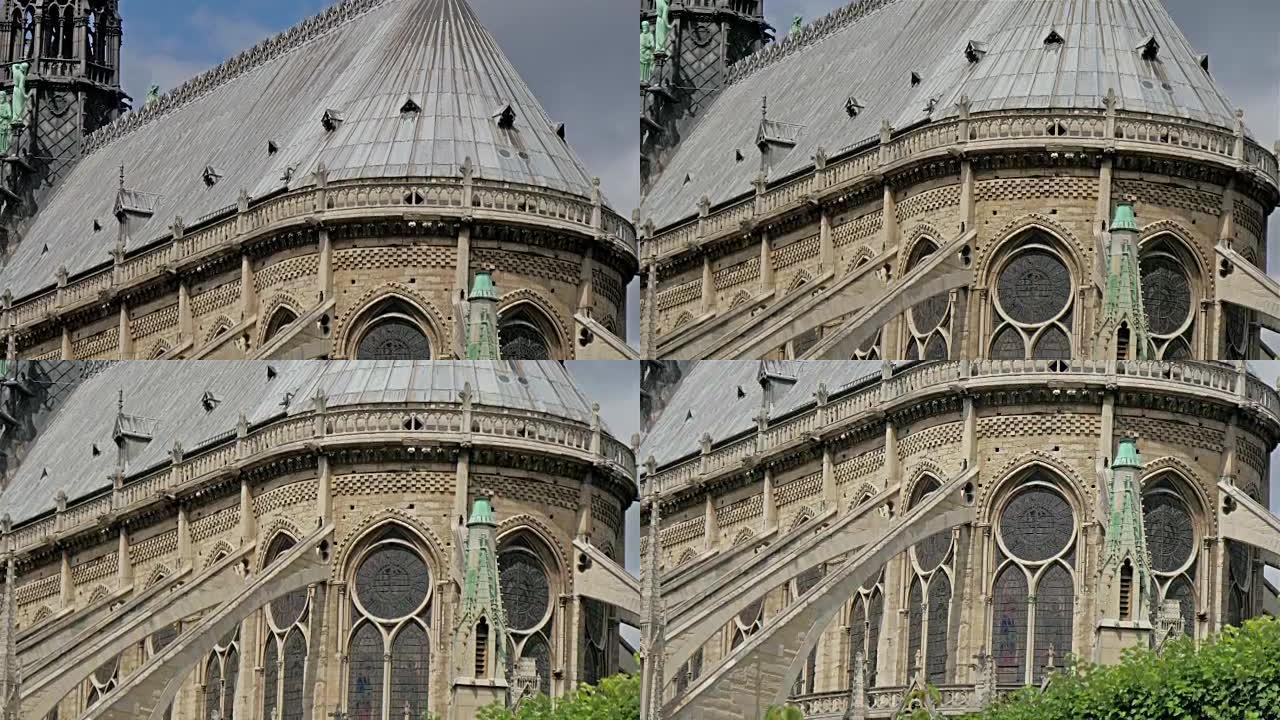 巴黎著名的巴黎圣母院大教堂