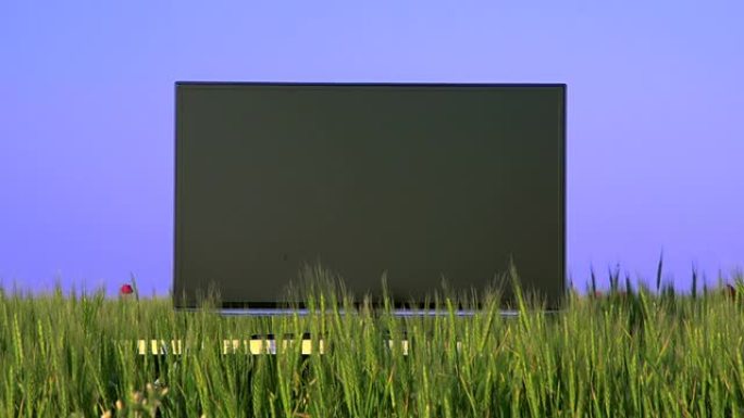 绿色领域的平板电视