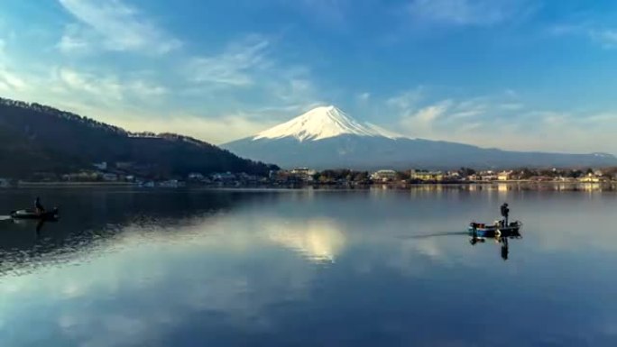 日本富士山早上。