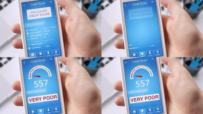 使用应用程序在智能手机上检查信用评分结果很差