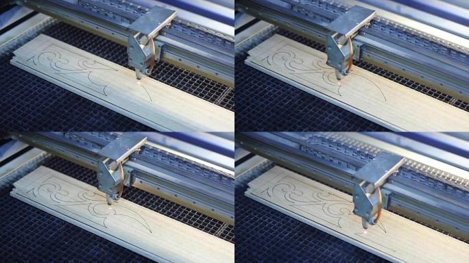 木工家具厂采用数控技术的现代激光木工机床