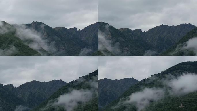 德国新天鹅堡的雾山