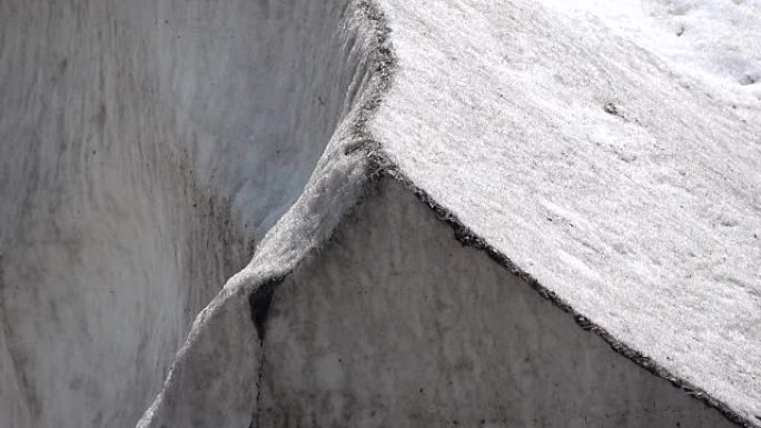 冰川冰，融雪，冰水，融水，雪水，气候变化，阿尔卑斯山，巴伐利亚，阿尔高，4K
