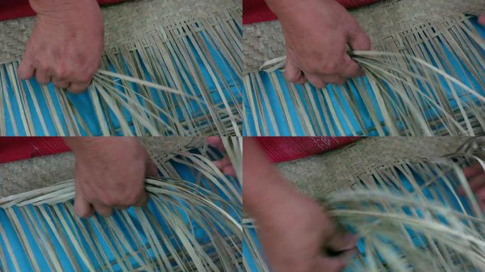 泰国传统竹条用人手编织