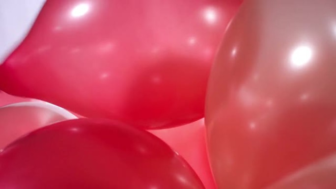 生日派对红色金色气球背景