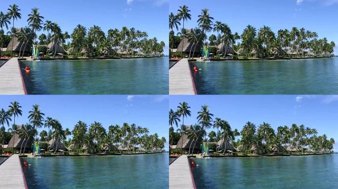 斐济群岛热带度假胜地的景观