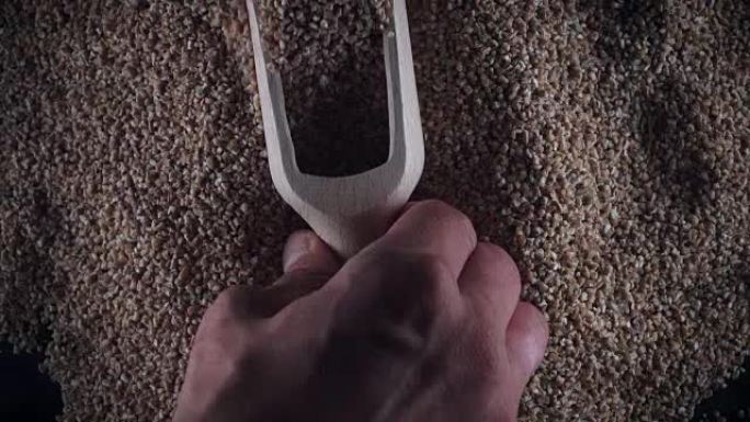 4k谷物背景，sc取小麦粒
