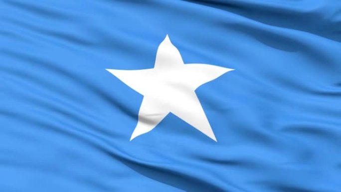 挥舞索马里国旗