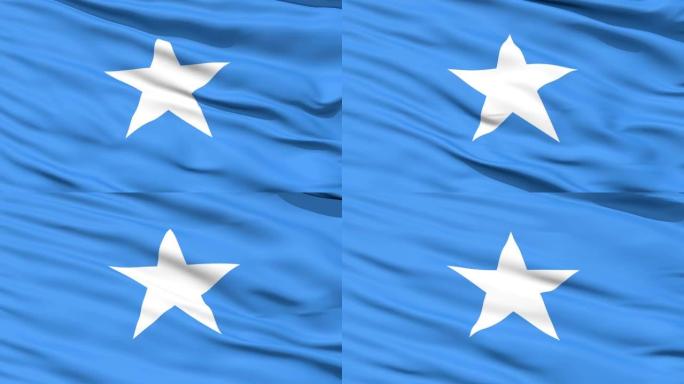 挥舞索马里国旗