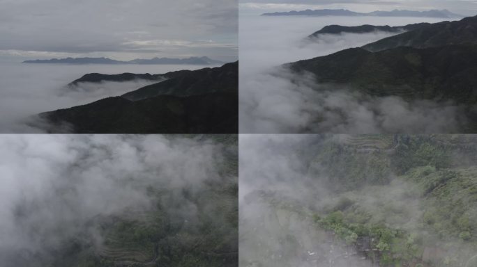 云雾中的连南瑶寨（清远）
