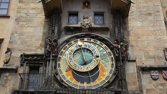 布拉格中心广场的旧天文钟