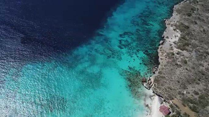 博内尔岛加勒比海海岸泻湖视频