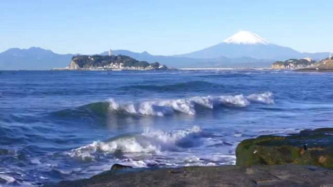 富士和江之岛从inamuraagasaki