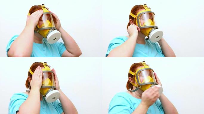 现代防毒面具或呼吸器使用说明手册。