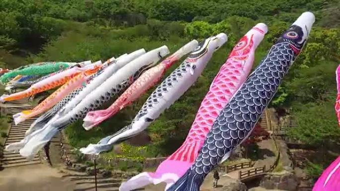 日本鲤鱼风筝飘带装饰