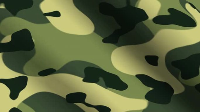 背景动画的环绿色迷彩布。