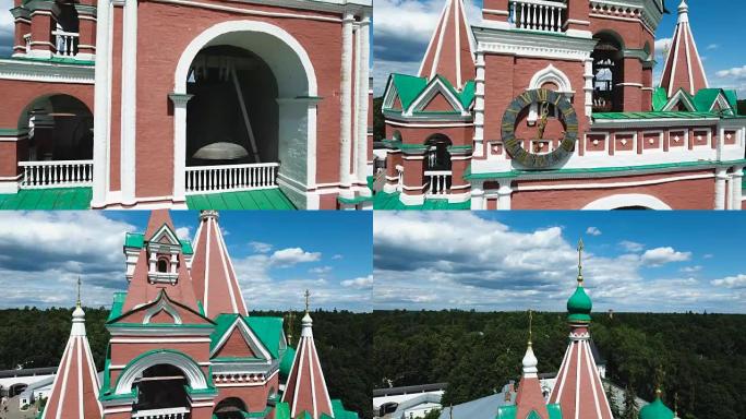 东正教基督教修道院。鸟瞰图