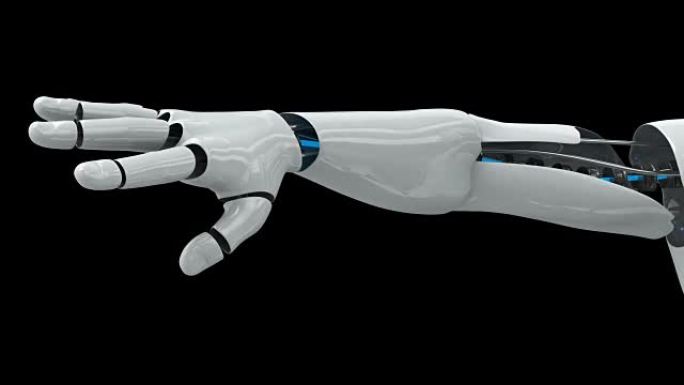 人形机器人伸展手臂