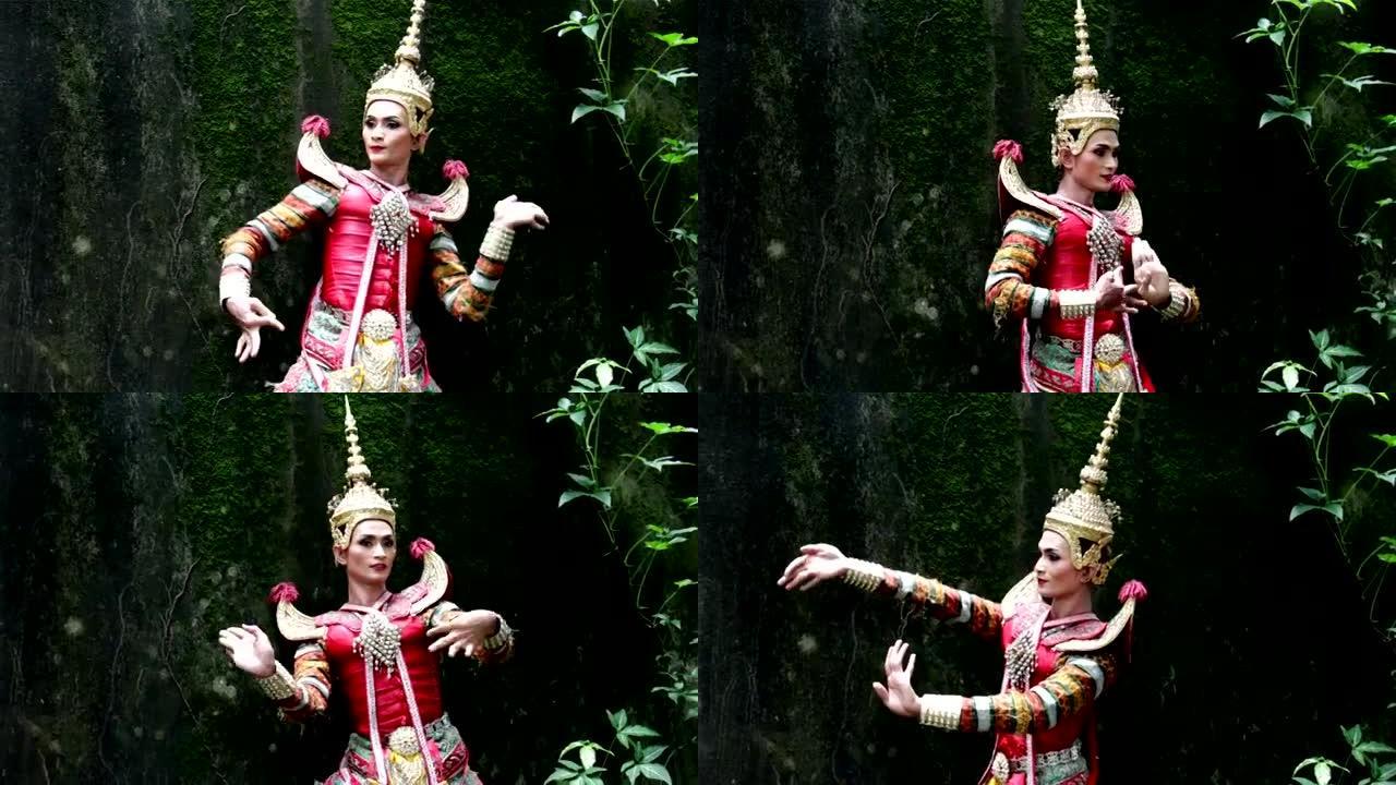至尊泰国面具或Khon舞剧泰国风格。