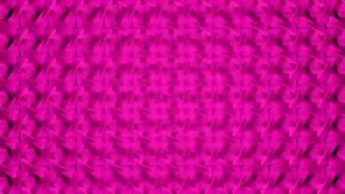 抽象视频粉色和紫色几何背景无缝循环。
