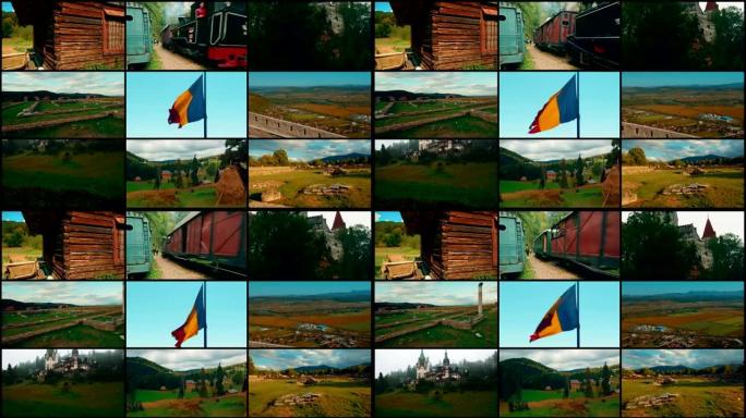 罗马尼亚乡村风景视频墙