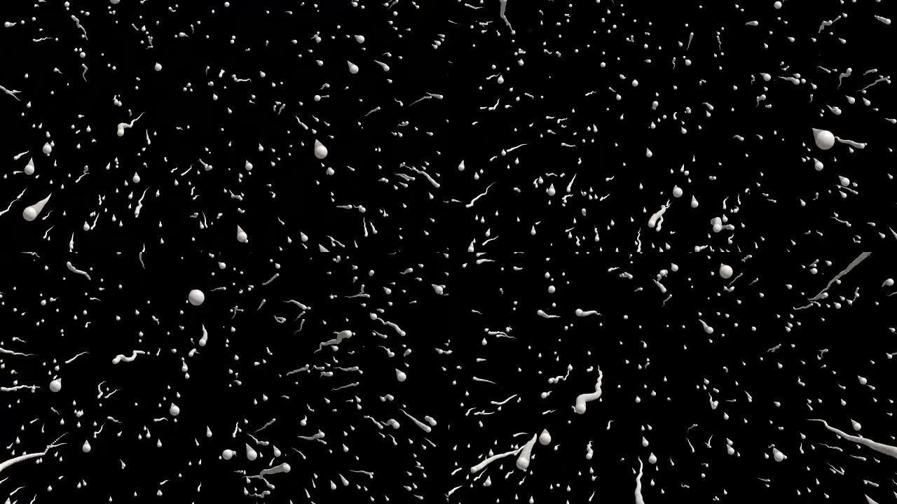 抽象，黑色白色移动粒子