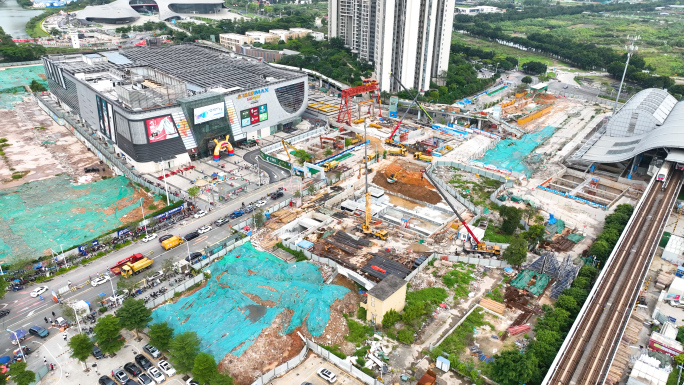 广州地铁建设画面