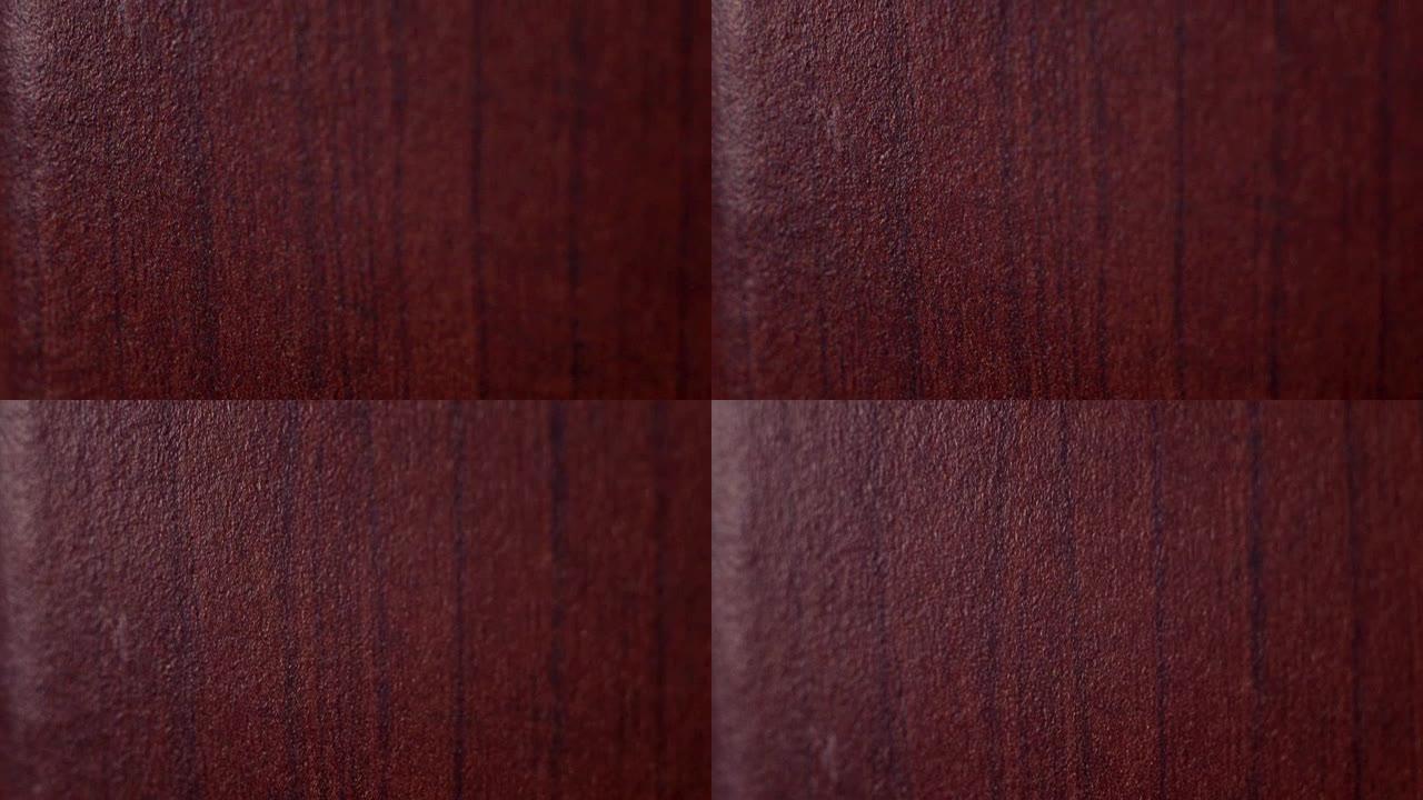 木制清漆表面的滑动视频